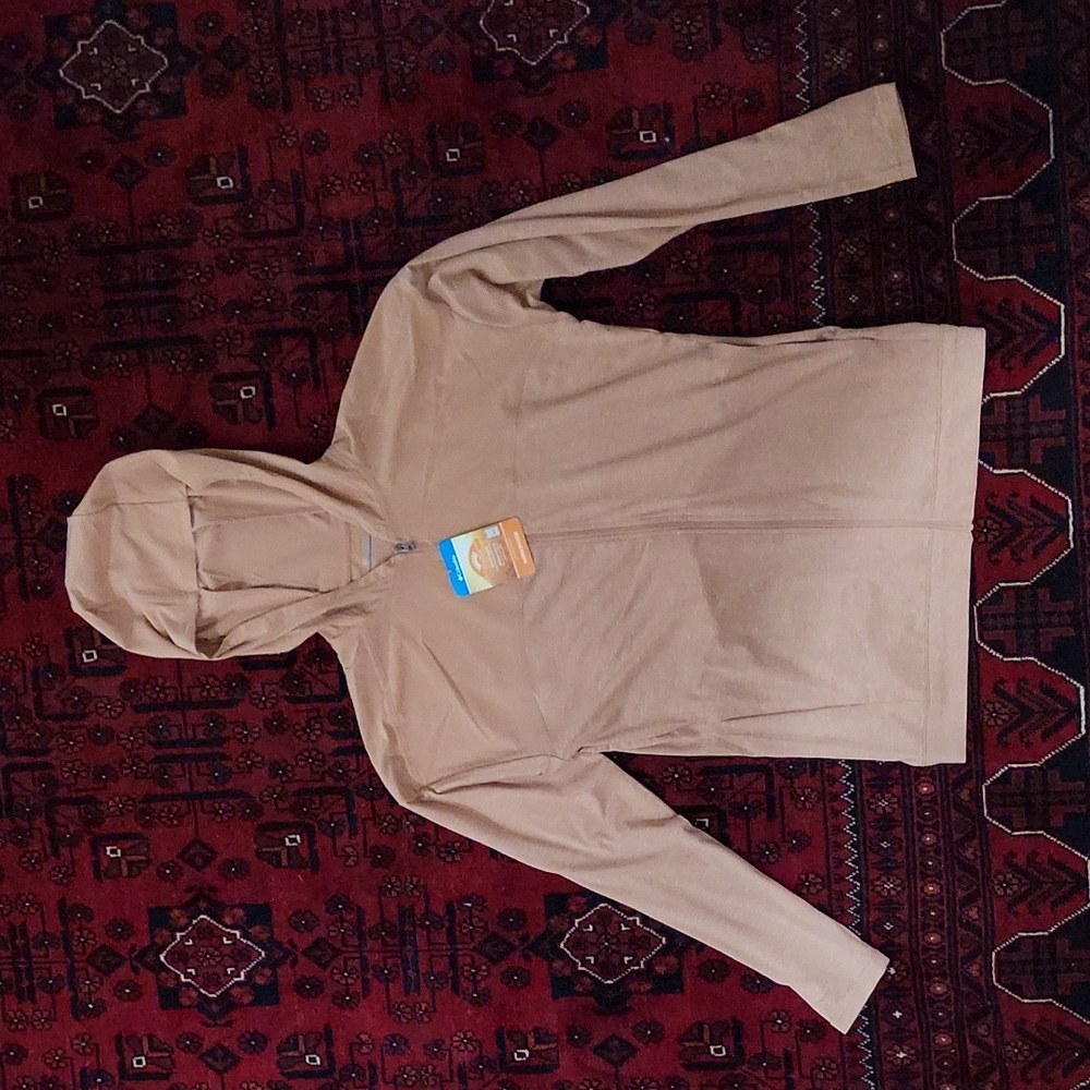 Columbia Women ' S Place to Place II Full Zip Hoodie - Dark Coral size XS